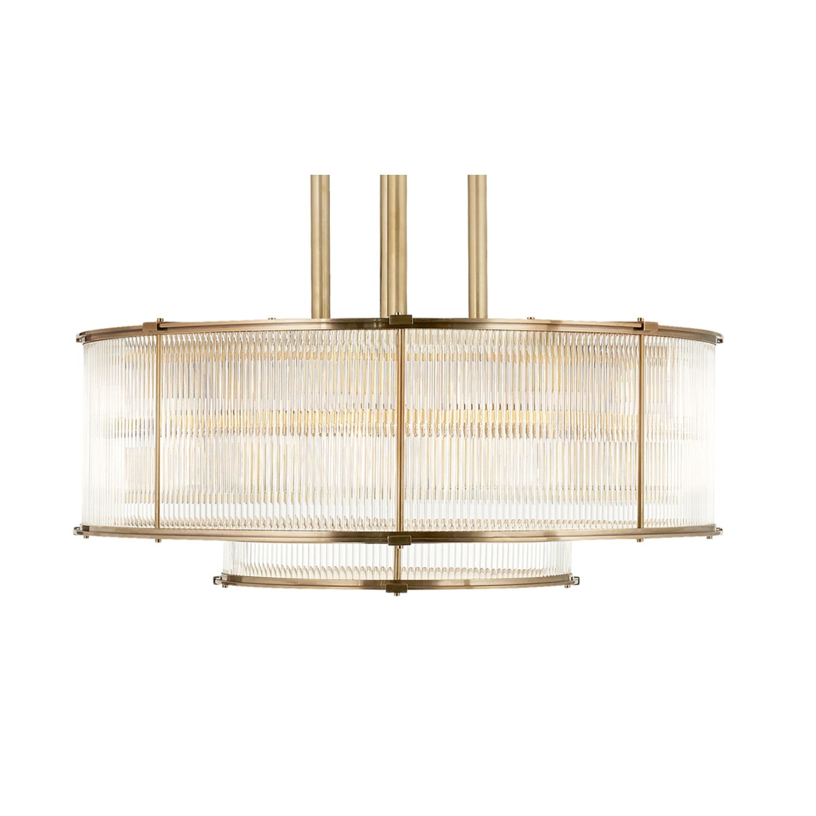 Allen Large Tiered Chandelier – Brass gallery detail image