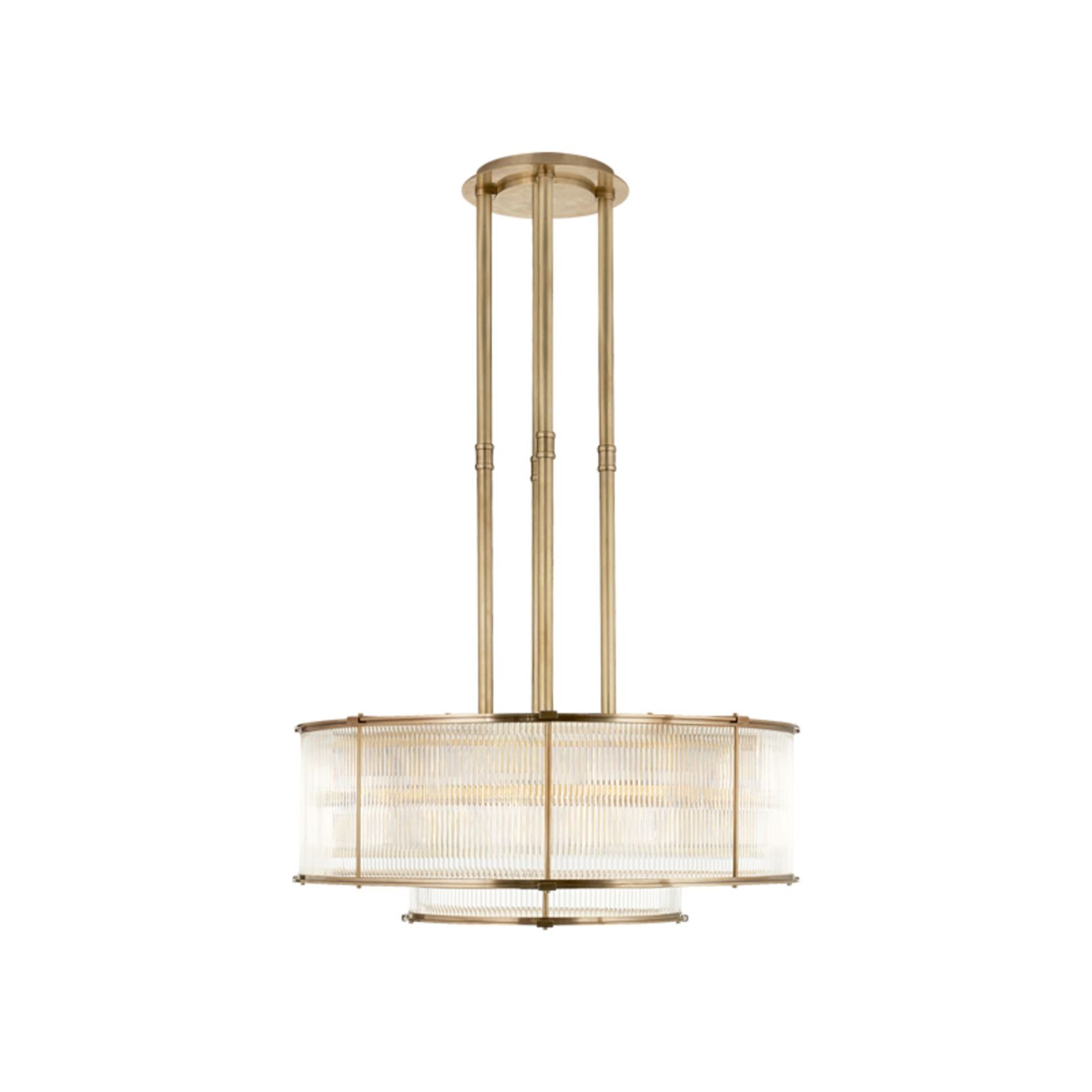 Allen Large Tiered Chandelier – Brass gallery detail image