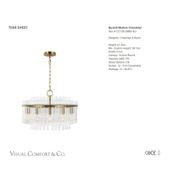 Visual Comfort Chapman & Myers Beckett Chandelier gallery detail image