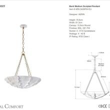 Visual Comfort AERIN Benit Sculpted Chandelier gallery detail image