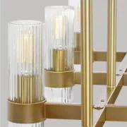 Geneva 10 Light Linear Chandelier gallery detail image