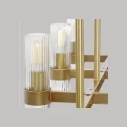 Geneva 10 Light Linear Chandelier gallery detail image