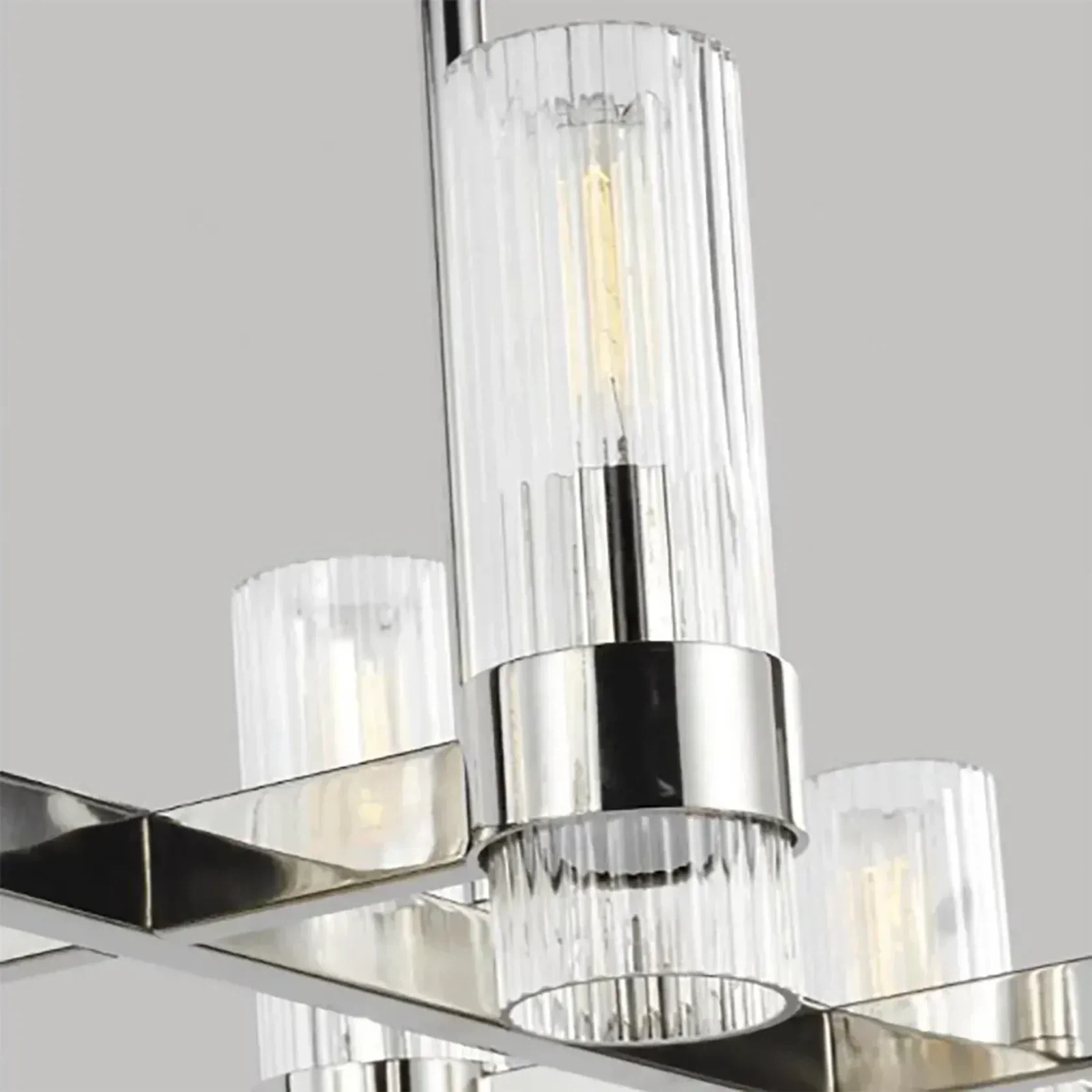 Geneva 10 Light Linear Chandelier gallery detail image