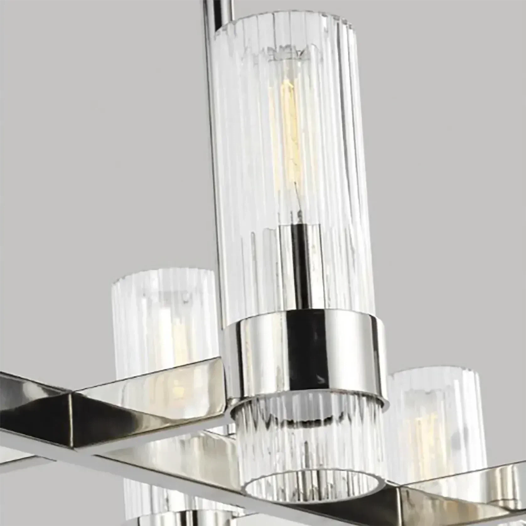 Geneva 10 Light Linear Chandelier gallery detail image
