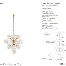 Visual Comfort AERIN Cristol Large Tiered Chandelier gallery detail image