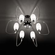 Modern Glass Chandelier 9 LED Lights Suspended gallery detail image