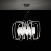 Modern Glass Chandelier 9 LED Lights Suspended gallery detail image