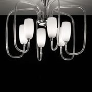 Modern Glass Chandelier 9 LED Lights Suspended gallery detail image