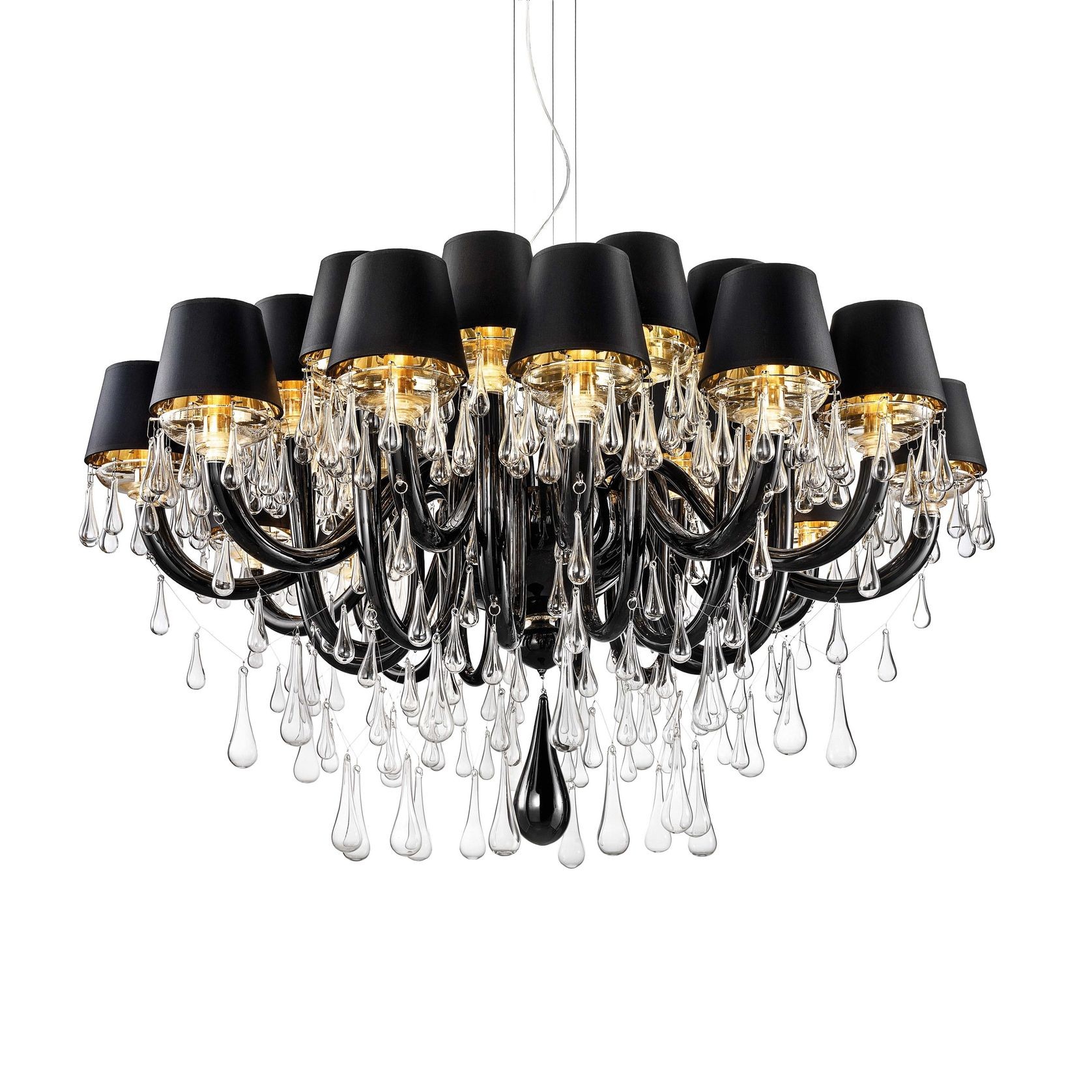 Venetian Style Glass Chandelier 24 LED Lights gallery detail image