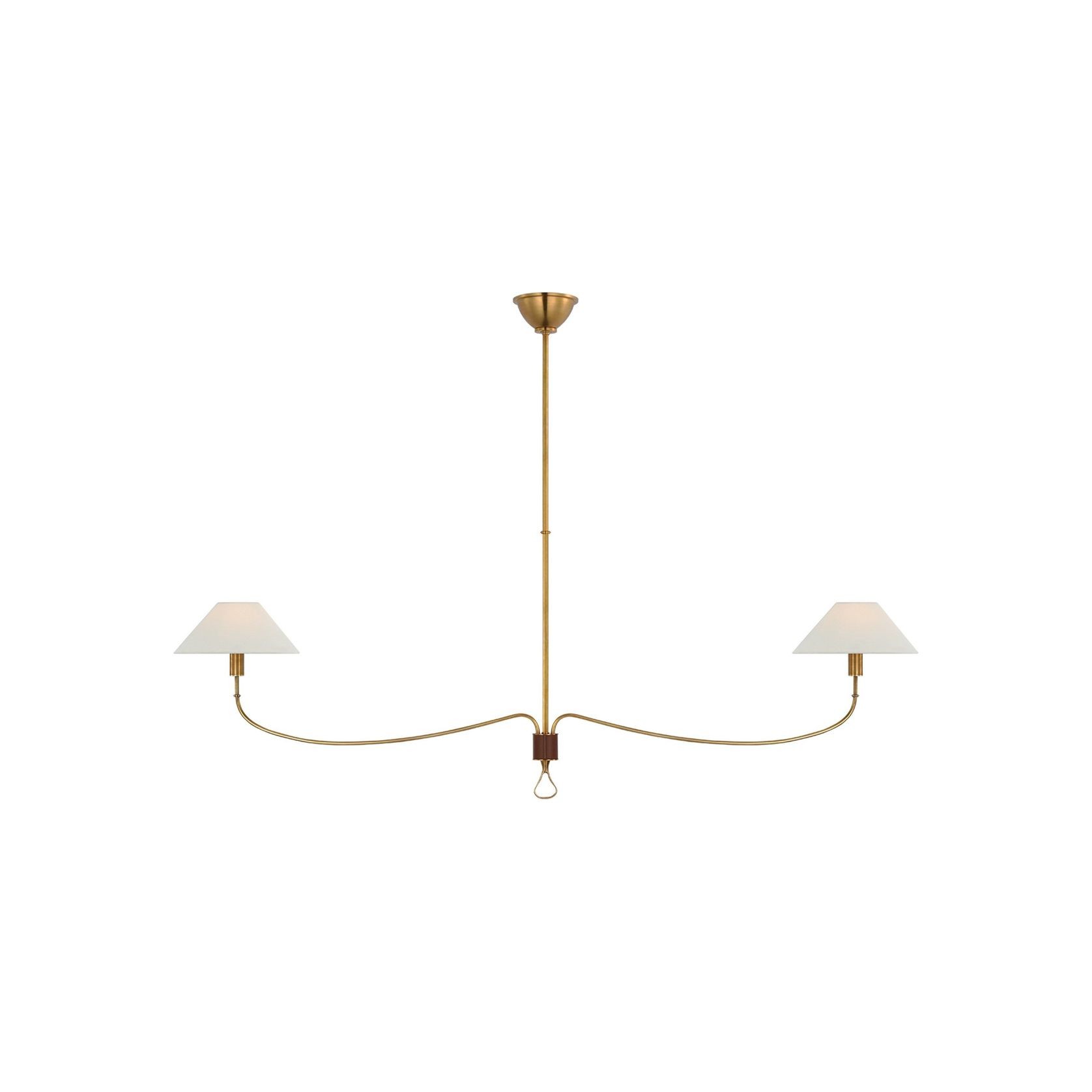 Visual Comfort Alexa Hampton Griffin Grande Linear Chandelier gallery detail image