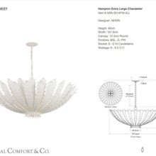 Visual Comfort AERIN Hampton Chandelier gallery detail image