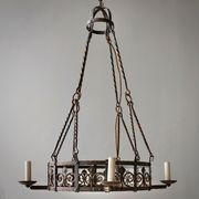 French Wrought Iron Chandelier gallery detail image