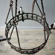 French Wrought Iron Chandelier gallery detail image