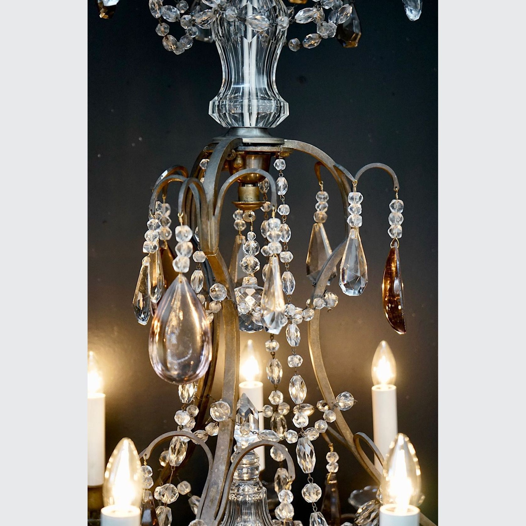 Large Antique French Chandelier gallery detail image