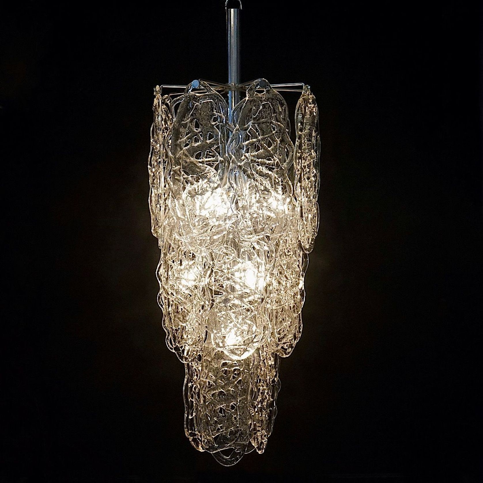 Mid-Century Murano Cascade Chandelier gallery detail image
