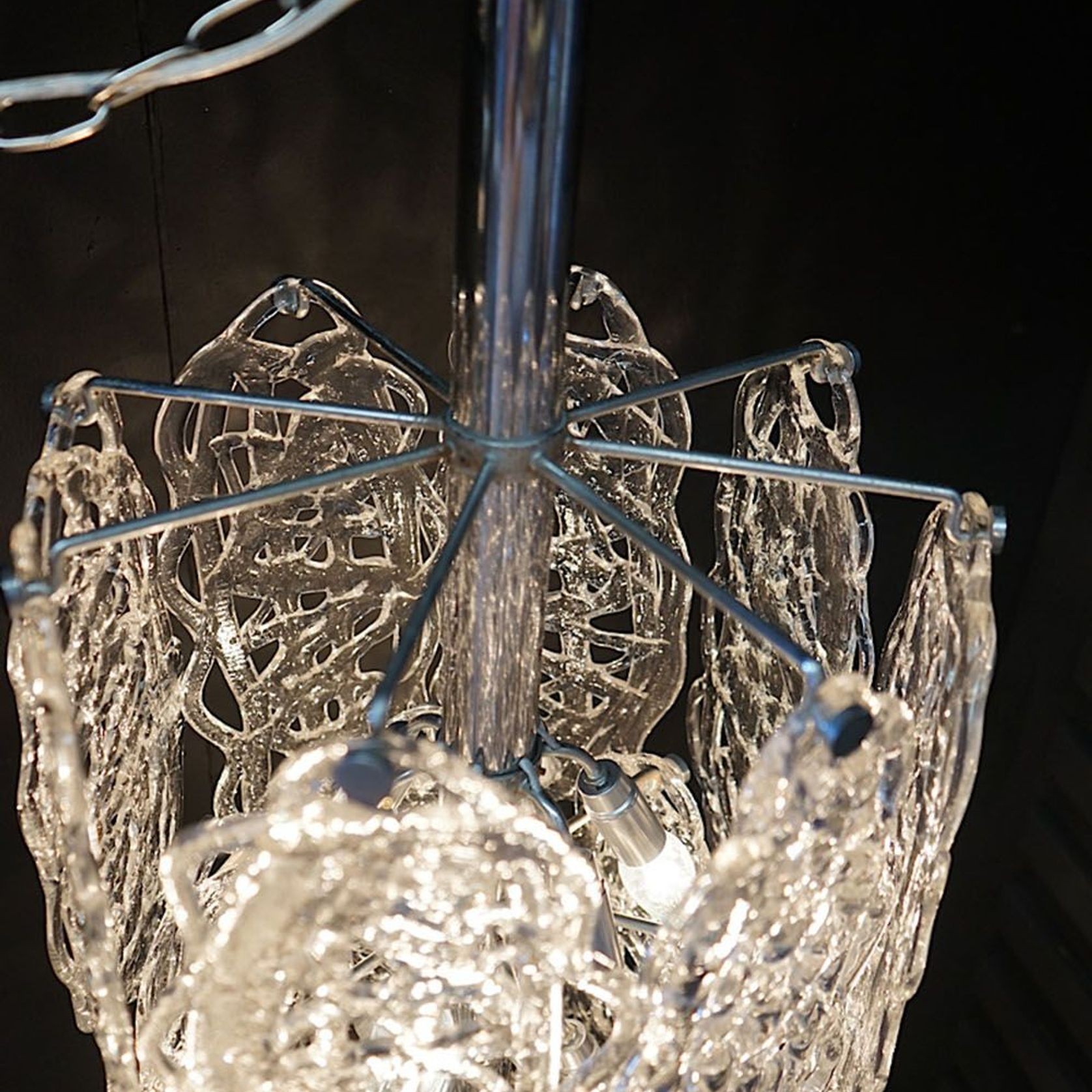 Mid-Century Murano Cascade Chandelier gallery detail image