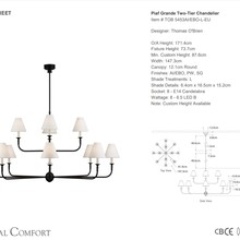 Thomas O'Brien Piaf Grande Two Tier Chandelier gallery detail image