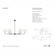 Visual Comfort Thomas O'Brien Piaf Oversized Chandelier gallery detail image