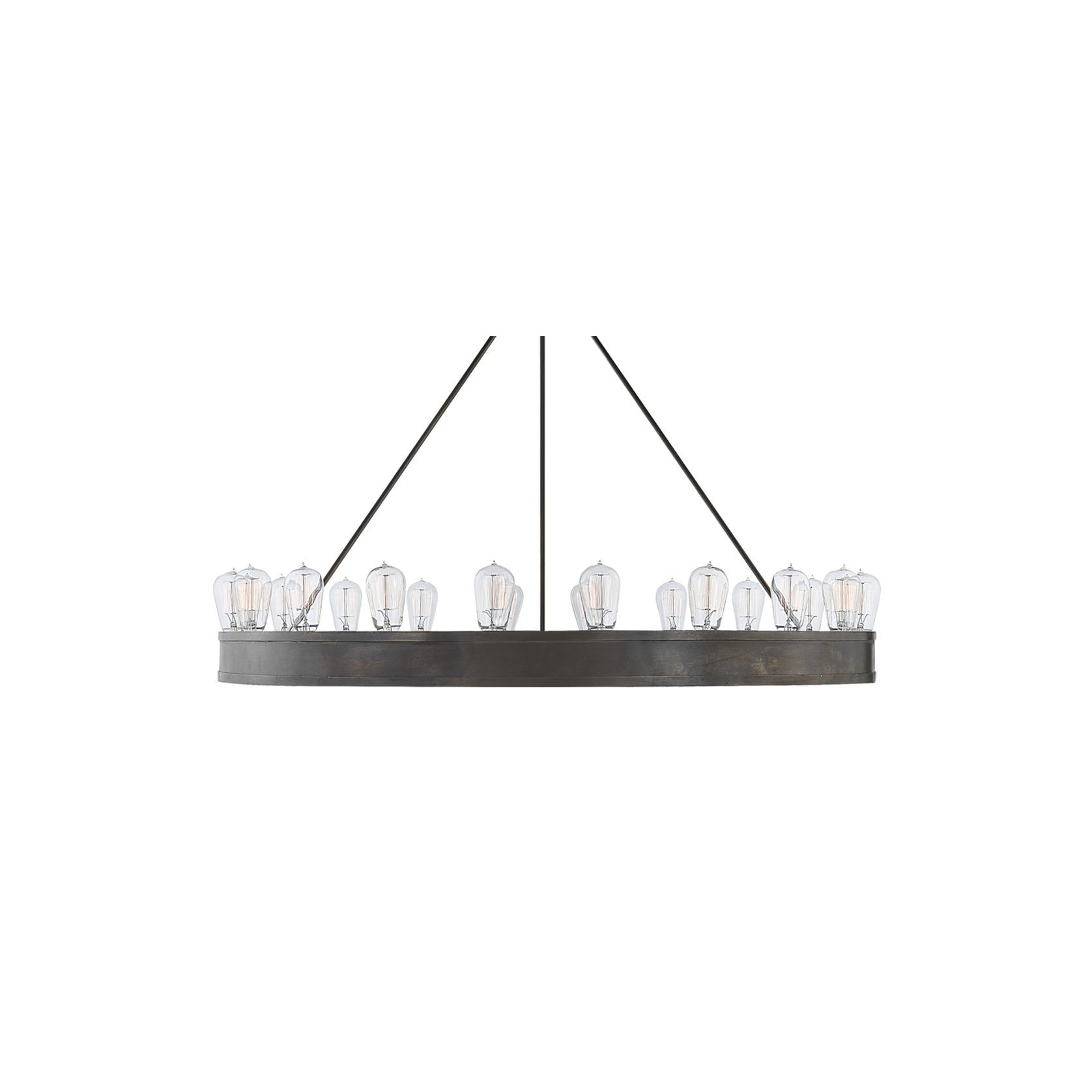 Roark 20″ Modular Ring Chandelier – Iron gallery detail image