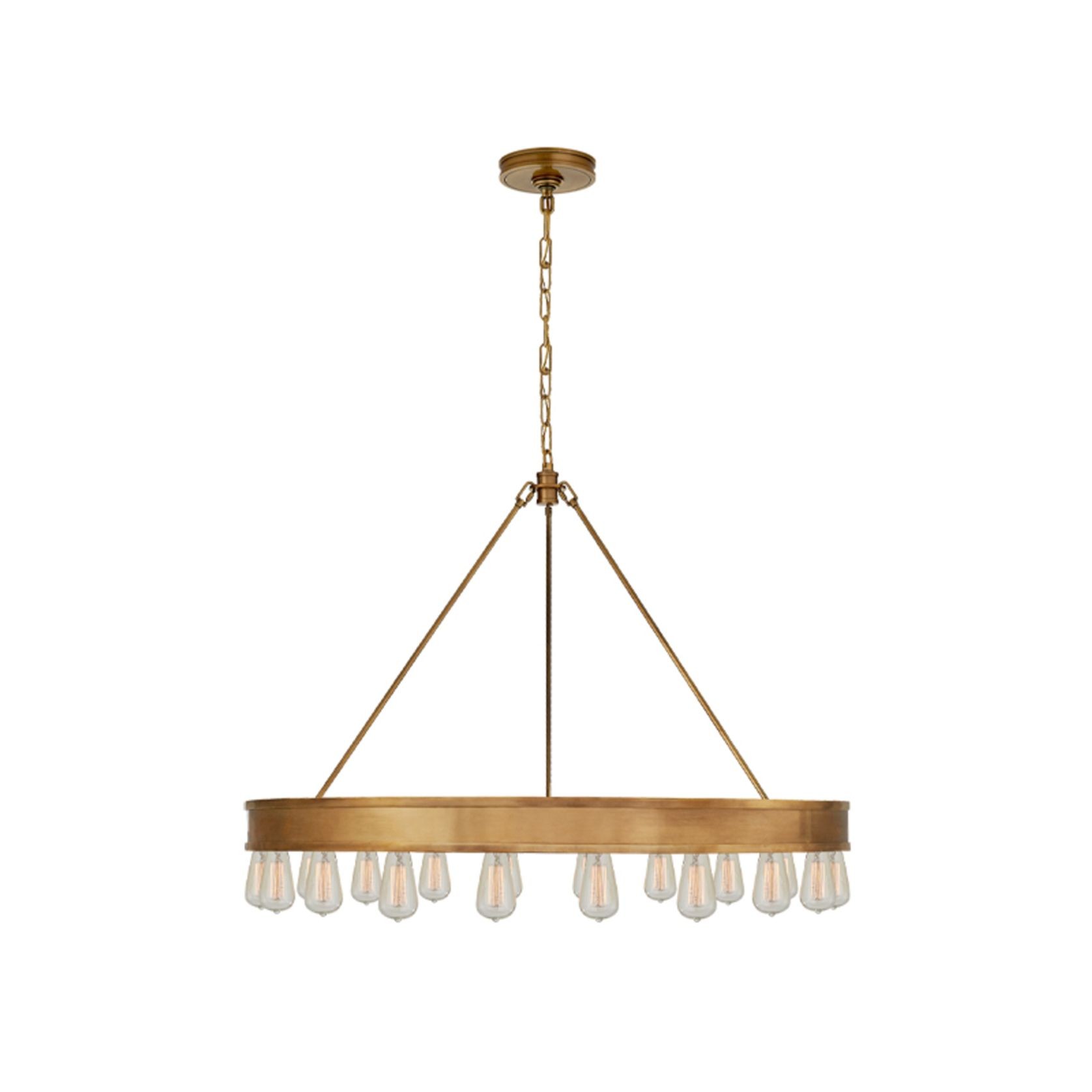 Roark 40″ Modular Ring Chandelier – Brass gallery detail image