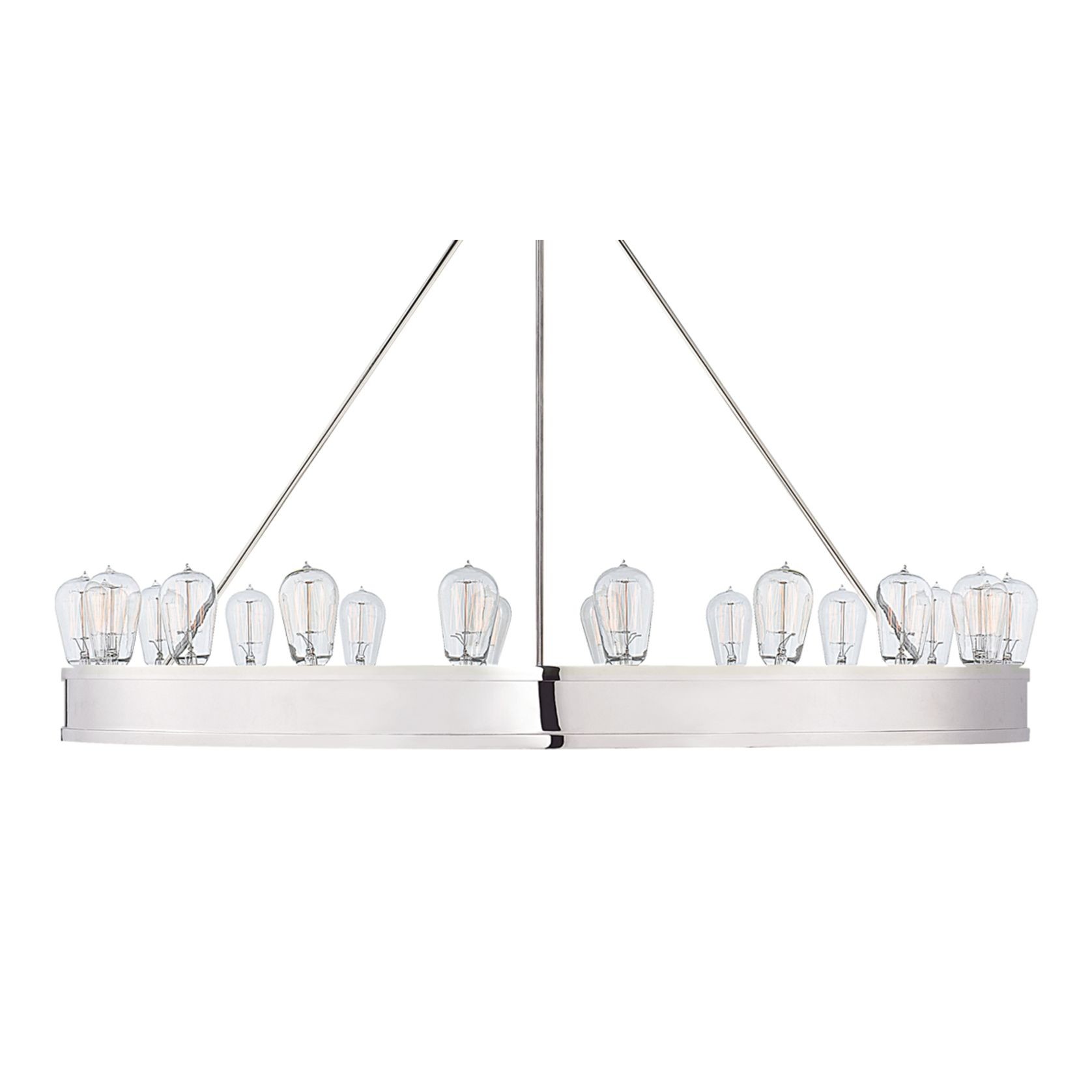 Roark 40″ Modular Ring Chandelier – Nickel gallery detail image