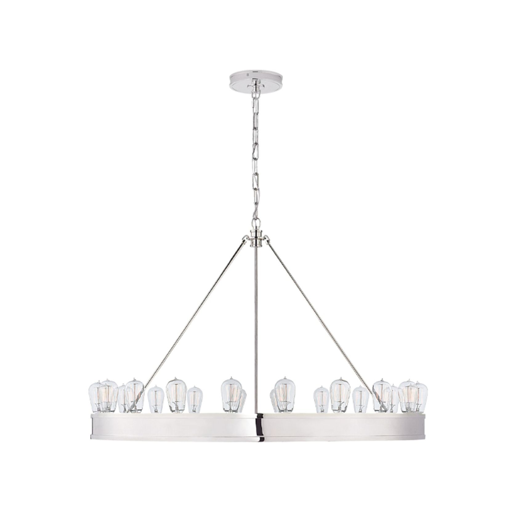 Roark 40″ Modular Ring Chandelier – Nickel gallery detail image