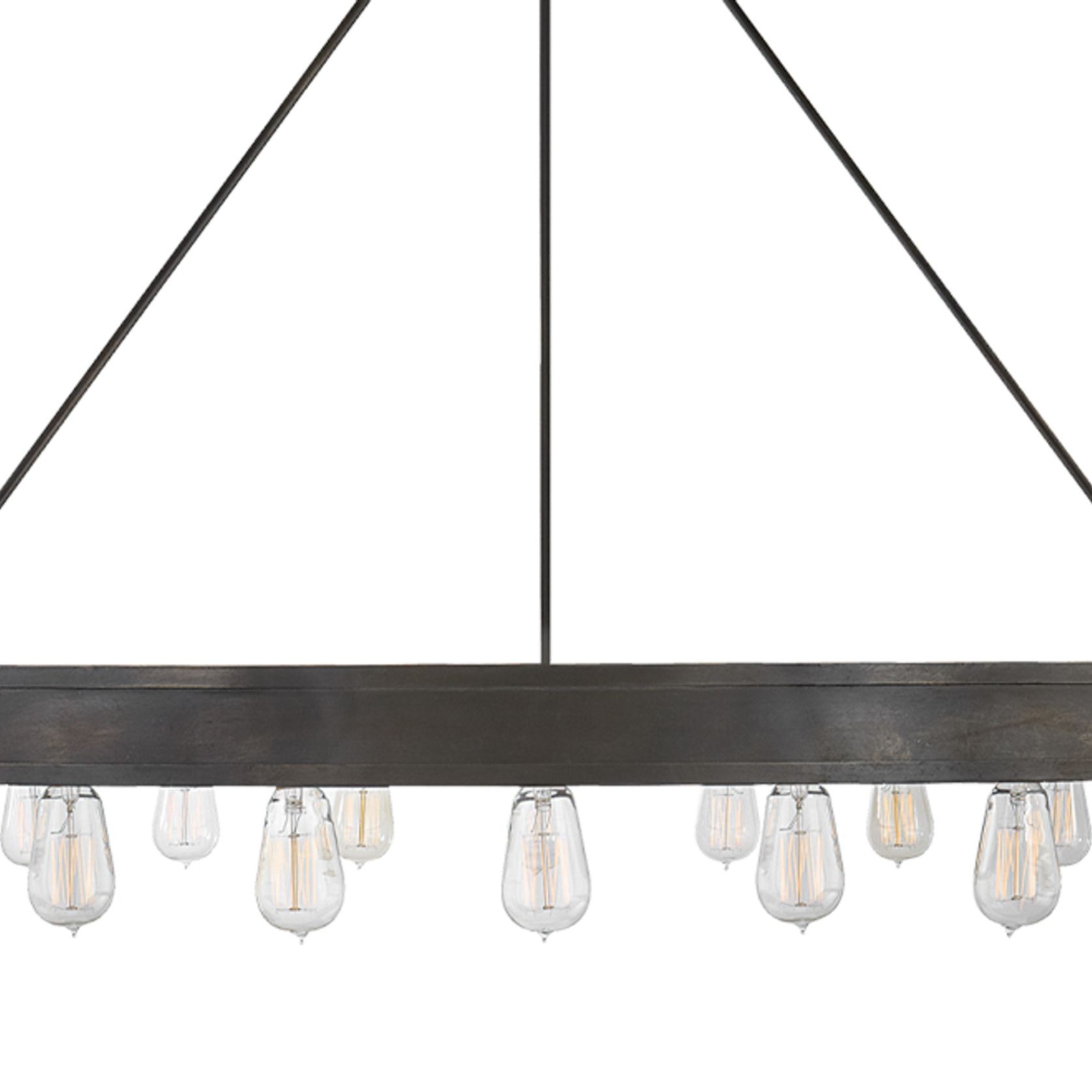 Roark 50″ Modular Ring Chandelier – Iron gallery detail image