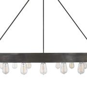 Roark 50″ Modular Ring Chandelier – Iron gallery detail image