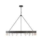 Roark 50″ Modular Ring Chandelier – Iron gallery detail image