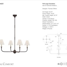 Thomas O'Brien Piaf Large Chandelier gallery detail image