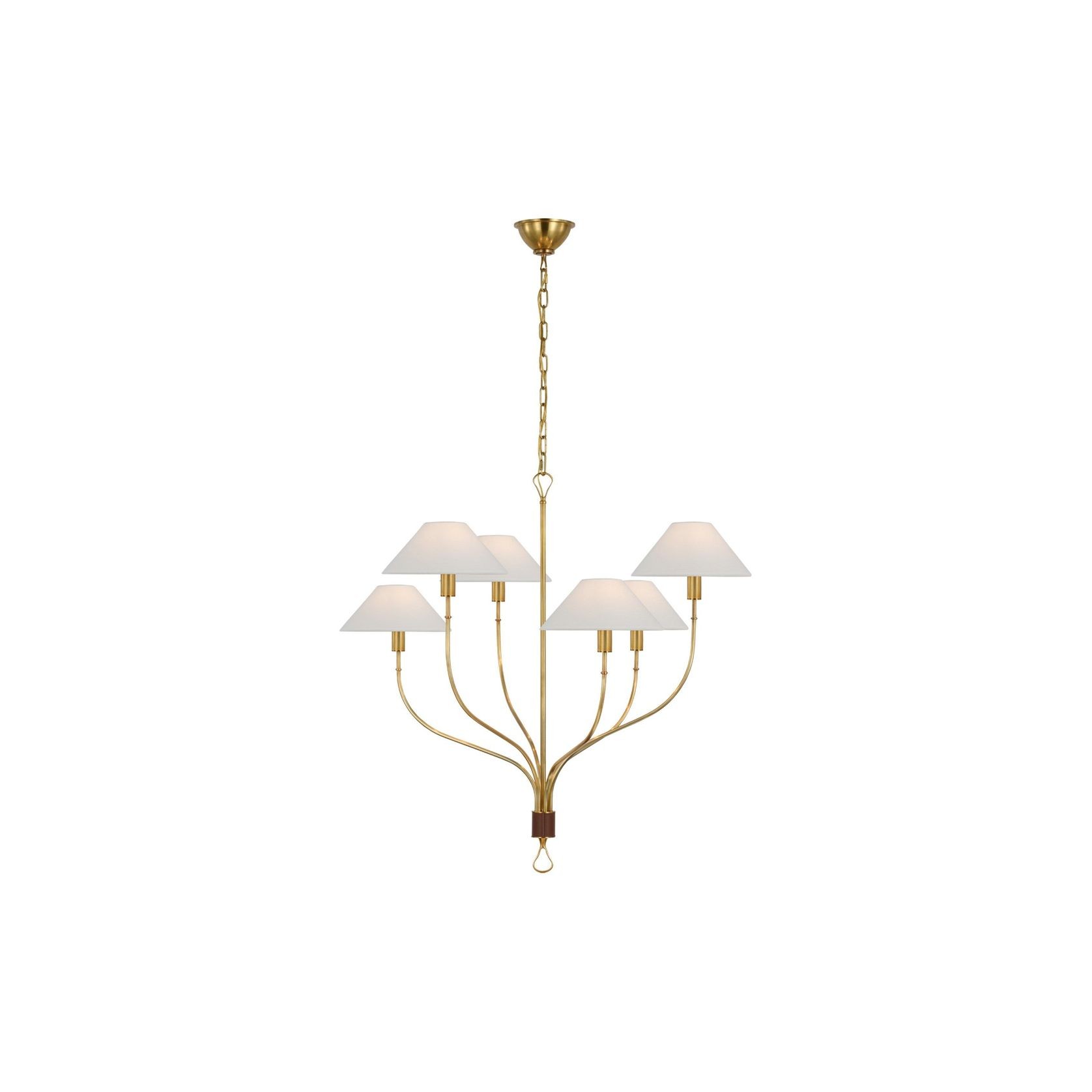 Amber Lewis Griffin Large Staggered Tail Chandelier gallery detail image