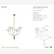 Amber Lewis Griffin Large Staggered Tail Chandelier gallery detail image