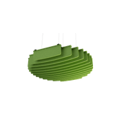 Suspended Sound Absorbent Light Panel Round Concave gallery detail image