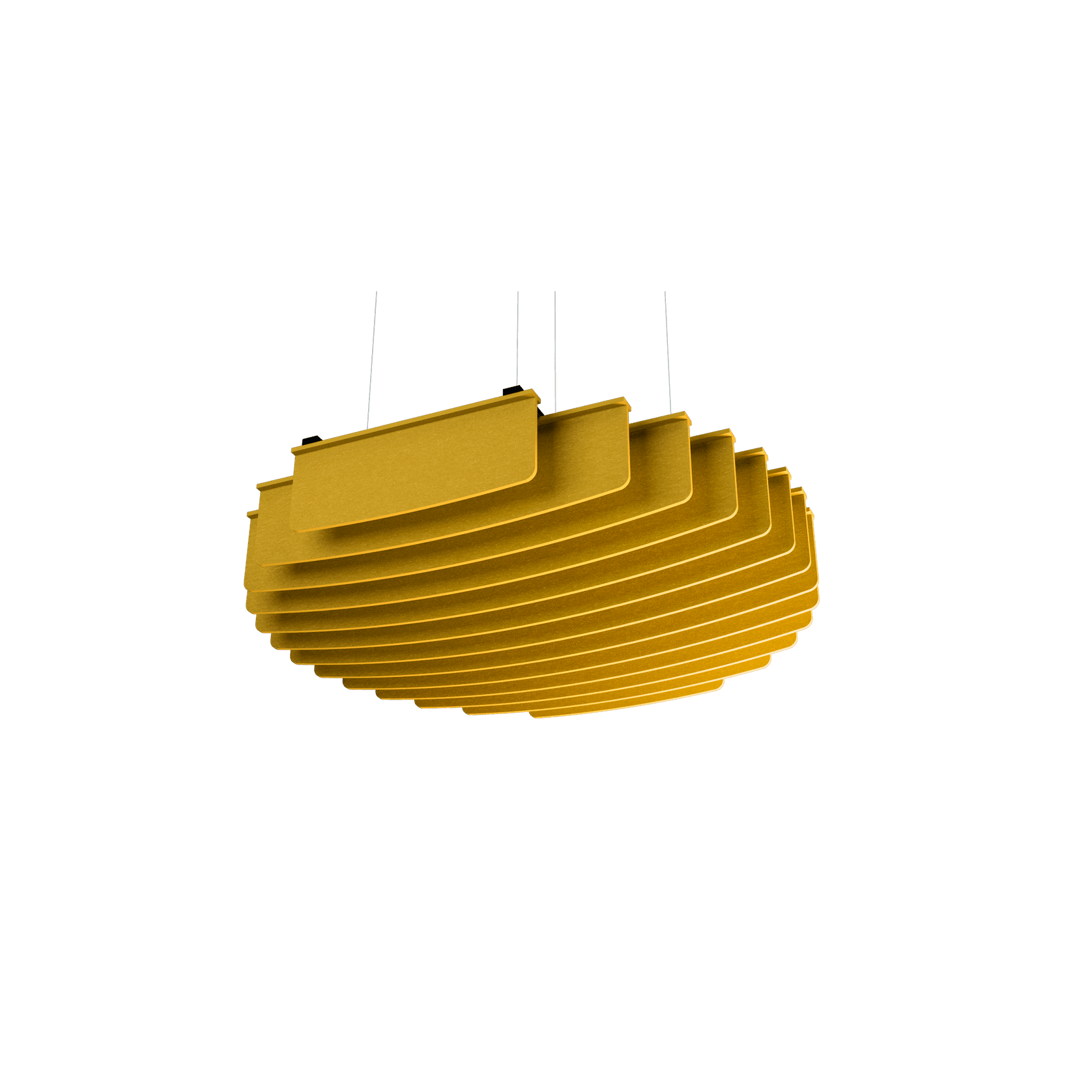 Suspended Sound Absorbent Light Panel Round Concave gallery detail image