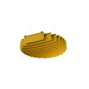 Suspended Sound Absorbent Light Panel Round Concave gallery detail image