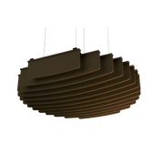 Suspended Sound Absorbent Light Panel Round Concave gallery detail image
