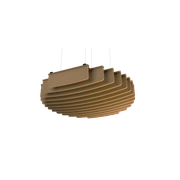 Suspended Sound Absorbent Light Panel Round Concave gallery detail image