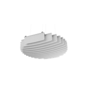 Suspended Sound Absorbent Light Panel Round Concave gallery detail image