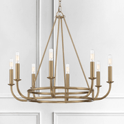 Venroy 8 Light Chandelier in Aged Brass gallery detail image