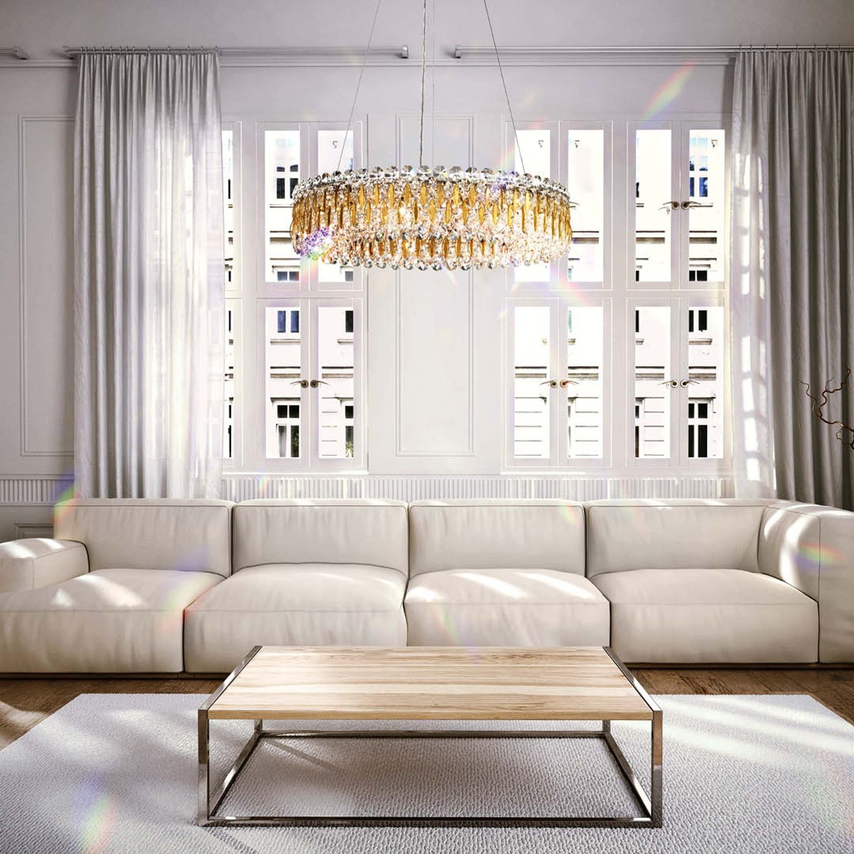 Sarella 27 Light Crystal Ring Chandelier gallery detail image