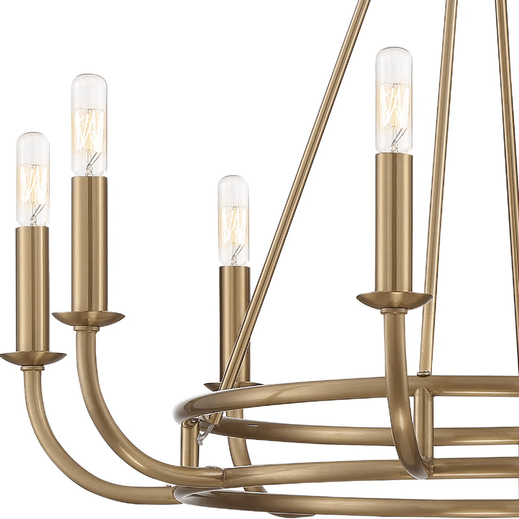 Venroy 8 Light Chandelier in Aged Brass gallery detail image