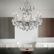 Sonatina 12 Light Crystal Chandelier in Polished Nickel gallery detail image