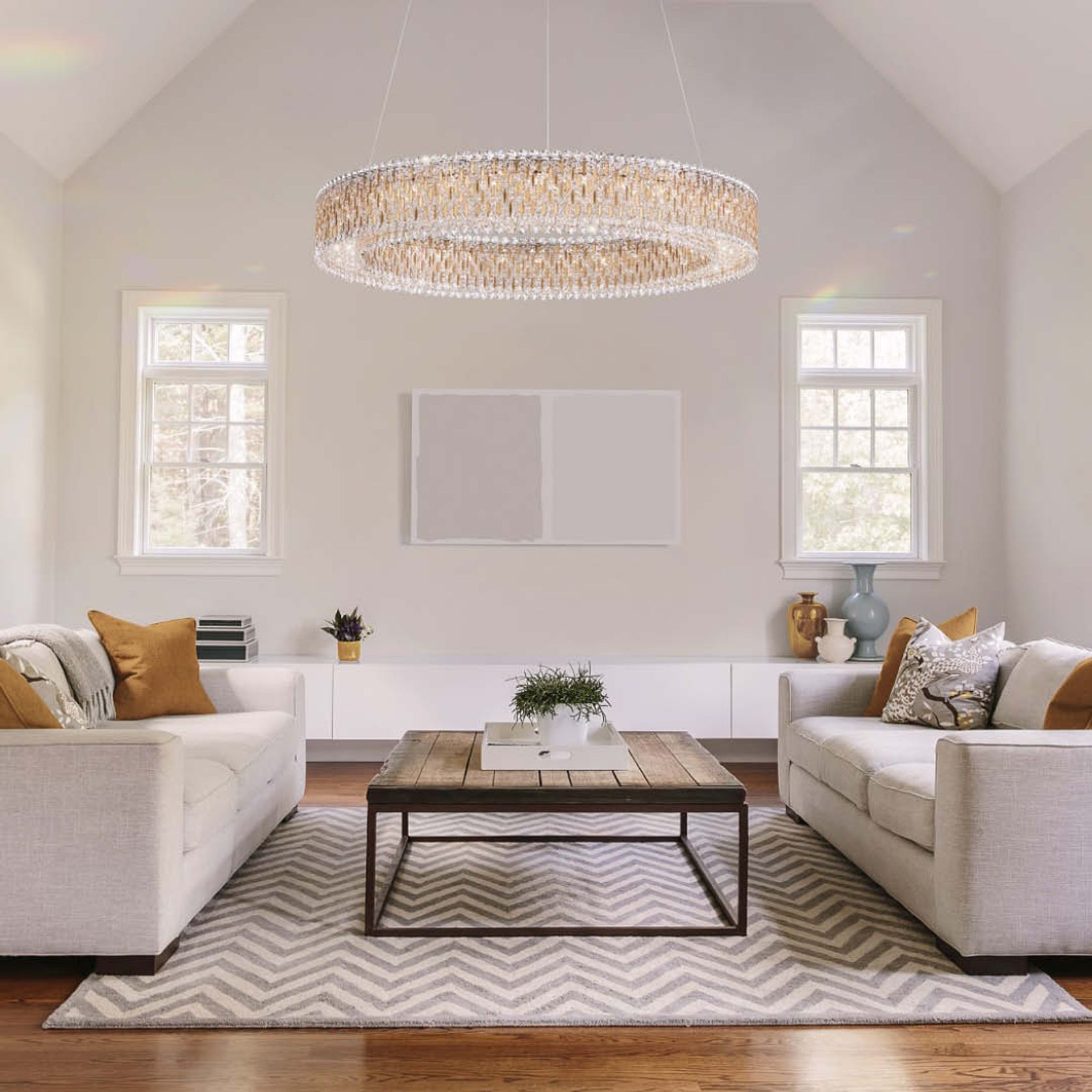 Sarella 27 Light Crystal Ring Chandelier gallery detail image