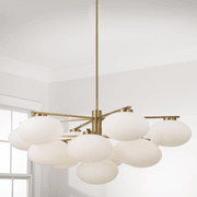Luca 13 Light Chandelier in Aged Brass gallery detail image