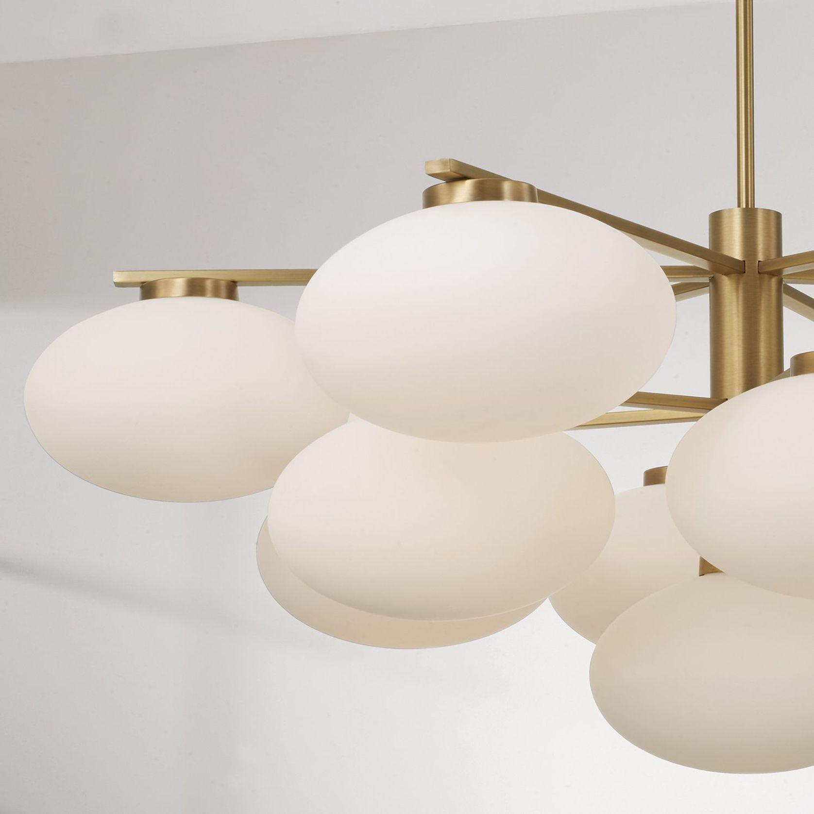 Luca 13 Light Chandelier in Aged Brass gallery detail image