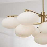 Luca 13 Light Chandelier in Aged Brass gallery detail image