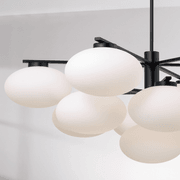 Luca 13 Light Chandelier in Matte Black gallery detail image