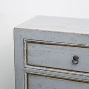 Oriental Painted Dresser 6 Drawer Vintage Grey gallery detail image