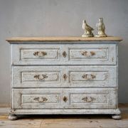 Antique French Louis XV Painted Commode gallery detail image