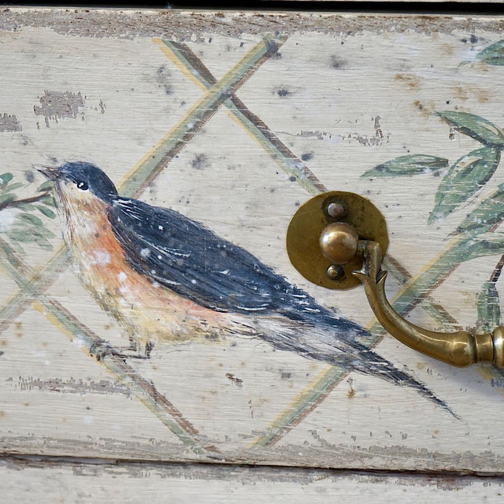 French Antique Louis XV Painted Commode gallery detail image